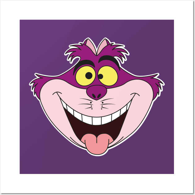 Cheshire Cat - Bonkers Chonkers Wall Art by matts.graphics